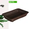 Cesta de exhibición de frutas de imitación de ratán, cesta tejida a mano, cesta de pan, cesta de almacenamiento de bocadillos, cesta de frutas para supermercado, cesta de ratán