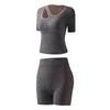 Pantalones Cortos de Ropa Interior de Yoga Nuevos Transfronterizos Secado Rápido Transpirables Adelgazantes para Correr Fitness Deportes Set de Pantalones Cortos de Ropa Interior Venta al por Mayor
