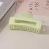 Pinza para el Cabello Mate Transfronteriza Tipo Pinza de Tiburón con Acabado de Alta Gama, Pinza de Garra Rectangular Simple de 13 cm, Tamaño Grande para Cabello Grueso, Accesorio para el Cabello para Mujer