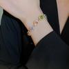 Colar de Strass Colorido Transfronteiriço Personalizado Temperamento Gema Colar Personalizado Luz Luxo Design de Nicho Corrente Clavicular de Alta Qualidade