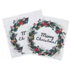 Toalhas de Papel Populares de Natal com Rena para Festa Guardanapos Descartáveis Papel de Festa Especial Impresso para Hotel Catering