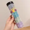 Goma para el pelo de alambre de teléfono con lunares de uva y coco, estilo coreano, alta calidad, fresca y versátil para el verano, cuerda para el pelo diaria, diadema, venta al por mayor