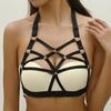 Vestuário Tipo Bambu E-commerce Transfronteiriço Decote Halter Costas Bonitas Alça Cruzada Lingerie Harness Sexy O0273