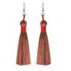 Brincos de veludo boêmio estilo europeu e americano, brincos de borla elegantes estilo étnico feminino, brincos da moda, transfronteiriços