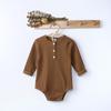 Ropa de primavera y verano para niños, ropa de bebé de pedos, color sólido, Rowan pit, ropa de escalada de manga larga, ropa de bebé de una pieza ha