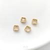 Anillo de cuentas con trébol de cuatro hojas con retención de color dorado de 14K, hecho a mano, joyería de perlas de cristal DIY, anillo de cuentas para bolsa, accesorios de material para abalorios