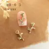 Accesorios de Arte para Uñas Estilo New Punk Transfronterizos, Cruces para Uñas de Celebridades de Internet, Corazón, Estrella de Cuatro Puntas, Decoraciones de Uñas de la Emperatriz Viuda
