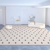 Alfombra Sala de Estar Resistente a la Suciedad Fácil de Cuidar Simple Lujo Ligero Absorbente Antideslizante Cachemir Manta para Mesa de Café Hogar Resistente al Desgaste Manta para Sofá