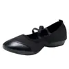 Sapatos de Dança Quadrada Primavera e Verão Novos Sapatos de Dança Femininos Solado Macio Sapatos de Dança para Adultos Sapatos de Dança com Solado Macio Fundo Plano Transfronteiriço