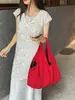 Bolsa de tela ligera casual de gran capacidad transfronteriza para mujer, nuevo bolso versátil simple para el hombro o debajo del brazo 2025, bolsa de mano para el trabajo