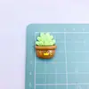 Panda de Dibujos Animados Maceta Resina DIY Pegamento de Crema Funda para Teléfono Móvil Tocado Pasador Joyería Agujero Hebilla de Zapato Accesorios Material