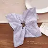 Anel de Cabelo Grande de Organza com Pérolas Intestino Grosso Corda de Cabelo Simples 2025 Novo Acessório de Cabelo de Alta Qualidade Anel de Cabelo Feminino
