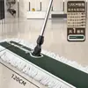 Mopa plana grande para uso doméstico, doble propósito para limpieza en húmedo y en seco, fácil de usar, adecuada para fábricas y hoteles, mopa de hilo de algodón absorbente