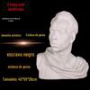 Estátua de gesso de escravo preto Brant estátua de busto avatar de gesso personagem gesso materiais didáticos arte natureza morta escultura ornamentos