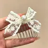 Nuevo peine anti-deslizante estilo coreano con un delicado lazo de mariposa, diseñado para mujeres, creando un peinado alto elegante, y con un elegante pasador lateral y accesorio para el cabello