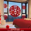 Accesorios de Decoración para Habitación de Boda, Pegatinas Especiales de Boda con el Personaje "" para Toda la Casa, Pegatinas para Ventana y Puerta de Compromiso con el Personaje ""