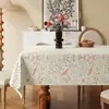 Toalha de Mesa de Luxo Leve de Alta Qualidade Impermeável e à Prova de Óleo Estilo Retro Americano Dopamina Tapete para Mesa de Jantar Estilo Ins Toalha de Mesa para Mesa de Centro