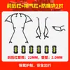 Aplicável a Wuyang-Honda NWT125 Barra Antiqueda de Para-choque Scooter Para-choques Dianteiro e Traseiro de Cobertura Total Peças Modificadas do Tubo de Escape