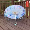 Guarda-chuva de Papel de Óleo Pétala Borla Clássico Meninas Dança Desempenho Adereços Dinastia Han Guarda-chuva de Fotografia Decoração Cheongsam Guarda-chuva Infantil