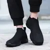 Zapatos Calcetín Elásticos Talla Grande Transfronterizos de Caña Alta Malla Flyknit Zapatos Perezosos de Moda Slip-On Casuales Deportivos para Correr para Hombre