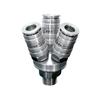 Conector Rápido de Acero Inoxidable Tipo Smc304C Hidráulico de Alta Presión Autocierre Redondo de Tres Vías Redondo de Dos Vías Neumático Conector Rápido