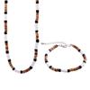 Collar y pulsera de cuentas de madera de estilo bohemio, joyería transfronteriza europea y americana, ideal para un nicho versátil y de alto sentido para hombres.