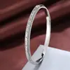 Pulsera Europea y Americana de Diamantes Completos Transfronteriza Joyería para Mujer Moda Retro Nicho Diseño Simple Versátil Pulsera de Circonita
