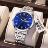Reloj Redondo de Esfera Grande Retro para Hombre y Mujer Moderno Dominante Elegante Esfera Negra Diseño Nicho Sentido de Alta Gama