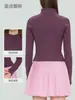 Chaqueta de yoga deportiva de cuello alto, chaqueta de fitness yoga ajustada, chaqueta fina estilo deportivo para mujer, otoño ajustada
