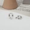Aretes Brillantes de Plata Esterlina S925 Diseño Simple 2024 Nuevos Aretes para Hombre y Mujer Ropa de Trabajo Elegante