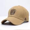 Gorra de béisbol rígida de otoño e invierno para hombre y mujer, con lengüeta de pato, de algodón, con bordado de hilo dorado y letra H, parasol, directa de fábrica