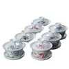 Taza de Té Gaiwan Juego de Té Kung Fu, Cerámica Azul y Blanca Porcelana Blanca Juego de Tres Piezas, Juego Completo para Preparar Té, Envío Gratis, Popular en Línea