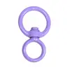 Llavero de aleación con hebilla redonda simple pintada, hebilla giratoria en forma de 8, anillo de conexión, material DTY para manualidades, venta al por mayor