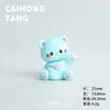 Babero de Dibujos Animados 3D de Color Sólido Gato Colgante para Llavero DIY Decoración de Coche Accesorios de Escritorio Material al por Mayor