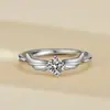 Anillo Par de Pareja Bi-ala Doble Vuelo Plata de Ley S925 Par de Alas Estilo Coreano Lujo Ligero Par de Regalo Día de San Valentín Chino Personalizado Creativo