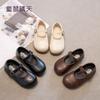 Tamanhos 22-35 Sapatos de Princesa para Meninas Sapato de Couro com Solado Macio 2026 Novos Sapatos de Outono para Crianças Sapatos Individuais Estilosos para Meninas