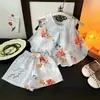Ropa de Verano Estilo Nacional para Niñas Tirantes Finos Conjunto Hanfu Infantil Nuevo Estilo 2026 Ropa Exterior de Dos Piezas para Bebé Niña