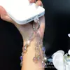 Colgante de Borla de Lirio del Valle para Teléfono Llavero Fresco Moda para Mujer Versátil Flor Tridimensional Cordón Cadena para Teléfono