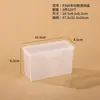 Caja de almacenamiento de frijoles, caja de almacenamiento rectangular larga para escritorio, caja de almacenamiento de frijoles transparente de gran capacidad DIY con tapa