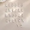 Colgante de Plata de Ley S925 con Alfabeto Inglés de 26 Letras Incrustado con Diamantes y Incrustaciones de Circonita, Cadena de Clavícula Full Diamond de Moda con Tu Nombre para Mujeres