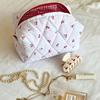 Bolsa de cosméticos de cereza bolsa de cosméticos linda forro de bolsa de cosméticos bolsa de almacenamiento de lona bolsa de viaje para cuidado de la piel maquillaje bolsa de aseo