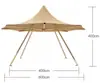 Tienda de Sombrero de Paja Tipi Pirámide India Canopy Campamento Exterior Parasol Restaurante de Ocio Reunión Acampada
