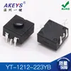 YT-1212 dos en uno/dos apagado 12*12 Linterna lámpara interruptor 1/2/3/4 botón de pie enchufe pegatina