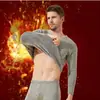 Traje de ropa interior térmica gruesa con forro de polar para hombre, clavo dorado, ropa de otoño, pantalones largos, invierno, mediana edad y ancianos, suéter de algodón para base