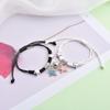 Pulseira Magnética de Contas, Pulseira Criativa de Alto Nível com Pingente de Fechadura, Fashion, Simples e Versátil, Pulseira de Casal/Melhor Amigo