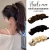 Elegante pinza para el pelo con lazo en la nuca, pequeña pinza tipo banana de malla de encaje estilo Chanel, pinza negra para peinado semi-recogido para mujer