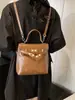 Mochila Retro de Gran Capacidad Estilo Británico para Mujer 2026 Nuevo Estilo Transfronterizo Bolso Cruzado de Hombro Único de Gran Capacidad