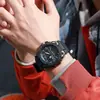 Reloj Electrónico Luminoso de Doble Pantalla Transfronterizo Cronometraje para Deportes al Aire Libre Impermeable Multifuncional a Prueba de Golpes Reloj para Estudiantes