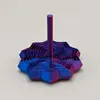 Torre de Rábano Impresa en 3D Descompresión para la Punta del Dedo para Niños Inquietos Educativo con Asa Ilusión Óptica Espiral Juguete de Estrella de Escritorio