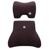 Algodón viscoelástico reposacabezas lumbar 180 abrazando curva lumbar ajustándose tela transpirable reposacabezas de coche lumbar combinación